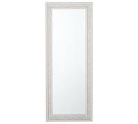 Beliani Miroir Mural au Style Traditionnel avec Cadre en Plastique Couleur Beige de Forme Rectangulaire 50 x 130 cm pour Salon ou Salle de Bain