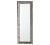 Beliani Miroir Mural de Forme Rectangulaire 140 x 50 cm avec Cadre Décoratif Doré Vieilli au Style Rétro et Vintage pour Salon ou Chambre