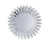 Beliani Miroir Mural doré avec Cadre Moderne