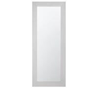 Beliani Miroir Mural Glamour avec Cadre en Plastique Couleur Argentée de Forme Rectangulaire 50 x 130 cm