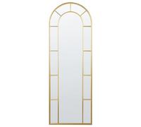 Beliani Miroir Mural Glamour Métal 60 x 170 cm Doré Crosses