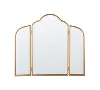 Beliani Miroir Mural Métal 87 x 77 cm Doré Savilly