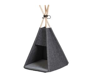 Beliani - Niche pour Chat - Ulubey - 35 x 40 cm, en Feutre, Gris Foncé