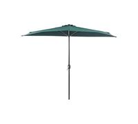 Beliani Parasol de Jardin Semi Circulaire Ombrage 270 cm en Polyester Vert Galati