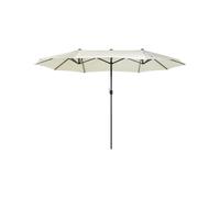 Beliani - Parasol Double de Jardin - Sibilla - 460 cm, en Tissu Polyester, Rouge