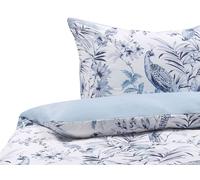 Beliani - Parure de Lit - Ballard - 155 x 220 cm, en Coton, Blanc et Bleu