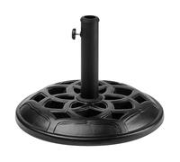 Beliani - Pied de Parasol - Ceto - Rond, en Béton, Noir