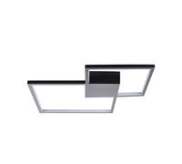 Beliani - Plafonnier LED Forme et Design Carré - Oksu - en Aluminium et Acier, N [EEK: A]