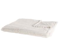 Beliani - Plaid couvre-lit doublé - Abteh - 180 x 220 cm, en Polyester, Blanc Ca