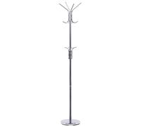 Beliani - Porte-Manteau - Claxton - Moderne en Acier Argenté 185 cm de Hauteur
