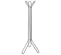 Beliani Porte-Manteau Moderne en Fer Porte Veste Noir Britton