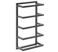 Beliani - Porte Serviettes Mural - Cintra - 5 Barres, en Acier, Noir Mat