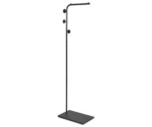 Beliani Porte-Vêtements Moderne Rangement sur Rail en Acier Noir Cozad