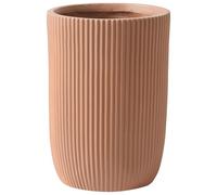 Beliani Pot de Fleurs Extérieur 30 x 30 x 49 cm en Fibre d'argile Marron Eantio