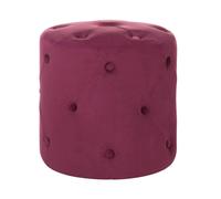 Beliani - Pouf - Corolla - Bordeaux, Velours