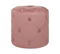 Beliani - Pouf - Corolla - Rose, Velours