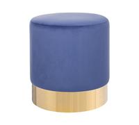 Beliani - Pouf - Sophia - 43 x 39 cm, En Velours, Bleu