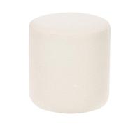 Beliani Poufs en Boucle Blanc Assise Supplémentaire de Salon Repose-Pieds Glamour Moab