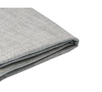 Beliani Revêtement pour Cadre de Lit Double en Tissu Gris Clair 140 x 200 cm Fitou