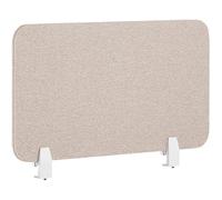Beliani Séparateur de Bureau Beige Synthétique et Polyester 80 x 40 cm Ecran Visuel Wally