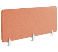 Beliani Séparateur de Bureau Orange Synthétique et Polyester 180 x 40 cm Ecran Visuel Wally