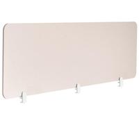 Beliani Séparateur de Bureau Panneau Synthétique Acoustique Tissu 180 x 50 cm Beige Split