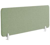 Beliani Séparateur de Bureau Vert Synthétique et Polyester 160 x 40 cm Ecran Visuel Wally
