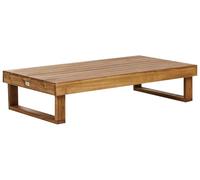 Beliani Table Basse de Jardin en Bois d'Acacia Certifié 110 x 60 cm Bois Clair Marettimo