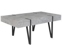Table basse - BELIANI - ADENA - Effet béton gris clair - Rectangulaire - 90x60x40 cm