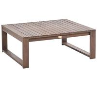 Beliani Table Basse en Bois d'Acacia Marron Foncé pour Ensemble de Jardin Moderne à Lattes Timor II