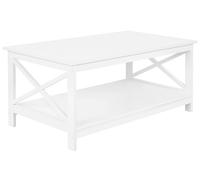 Beliani - Table Basse - Foster - 100 x 55 cm, en MDF, Blanc