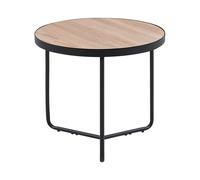 Beliani - Table Basse - Melody - en MDF et Métal, Bois Clair et Noir
