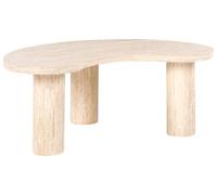Table basse NOMA 52 cm 89 cm Effet travertin