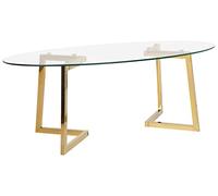 Table Basse Fresno Doré Transparent