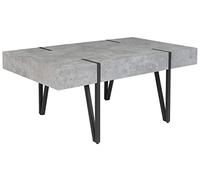 Table Basse Adena Effet Béton Gris Clair Gris