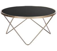 Table Basse Meridian Doré Noir
