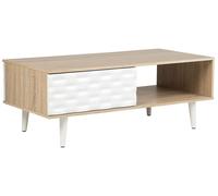 Beliani - Table Basse - Swansea - avec Tiroir, en MDF, Blanc