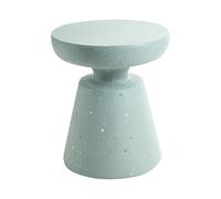 Beliani Table d'Appoint Moderne en Fibre de Verre Oxyde de Magnésium 45 cm Forme Irrégulière Effet Terrazzo Verte Mincio