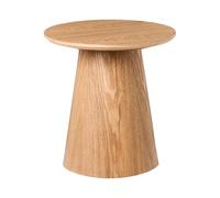 Beliani Table d'Appoint Moderne en MDF Placage en Frêne 41 x 41 cm Marron Clair Wenlock