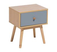 Beliani - Table de Chevet - Arvada - Bois Clair Beige Gris avec Tiroir