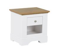 Beliani - Table de Chevet - Winglay - Blanche en Bois avec Tiroir au Style Scand