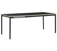 Beliani Table de Réunion Moderne en MDF Structure en Acier 140/190 x 90 cm Extensible Noire Avis