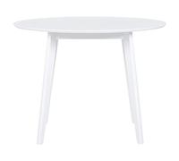 Beliani Table de Salle à Manger Ronde 100 cm au Design Rétro Scandinave Parfaite pour Petite Cuisine ou Coin Repas du Salon Style Moderne