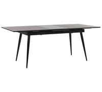 Beliani - Table Extensible - Maldon - 160/200 x 90 cm, en MDF et Acier, Noir