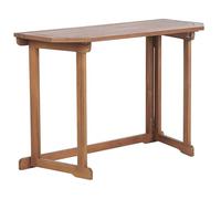 Beliani Table pour Extérieur Pliable à Plateau Réglable 110 x 47 cm Bois d'Acacia Treia