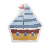 Beliani Tapis Enfant avec Motif de Bateau 105 x 120 cm en Coton Multicolore Speti
