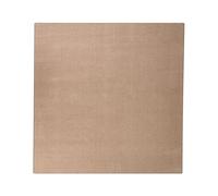 Beliani Tapis Moderne en Polyester à Poils Longs 200 x 200 cm Tufté à la Machine Forme Carrée Beige Sable Demre