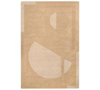 Beliani Tapis Rectangulaire Moderne en Laine Fait Main 200 x 300 cm Beige Gaya