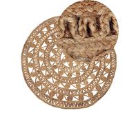 Tapis Rond 140 Cm En Jute Beige Kerer