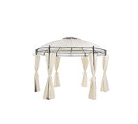 Beliani - Tonnelle de jardin beige ronde ⌀ 368 cm SAFARA
